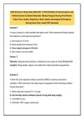 GALEN NUR 242 Med‑Surg Exams 1&comma; 2&comma; 3&comma; 4 & Final Exam Master Bundle &ndash; Real Exam‑Style Questions and Correct Answers