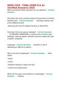 NURS 2528 - FINAL EXAM Q & As &lpar;Verified Answers&rpar; 2026&period;