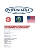 RN TARGETED MEDICAL SURGICAL FINAL EXAM ACTUAL QUESTIONS AND ANSWERS SURE