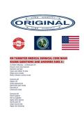 RN TARGETED MEDICAL SURGICAL CORE MAIN EXAMS QUESTIONS AND ANSWERS SURE