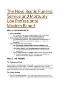 2026&sol;2027 Nova Scotia Funeral Service & Mortuary Law&colon; S-Tier Board Exam Mastery Report &lpar;59&plus; MCQs&rpar;