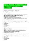 Alberta Real Estate Fundamentals ACTUAL exam&colon; QUESTION AND ANSWERS UPDATED 2025&NewLine;