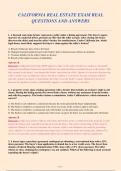 CALIFORNIA REAL ESTATE EXAM&colon; 100 Real Questions & Answers with Detailed Rationales &vert; Updated for DRE&sol;CalBRE &vert; Guaranteed Pass