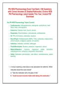 All PN Pharmacology ATI Proctored Exams with NGN &ndash;Question 2023 - 2026 Versions&comma; Verified Screenshot Questions&comma; Answers & Rationales