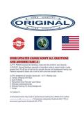 EFMB UPDATED EXAMS SCRIPT ALL QUESTIONS AND ANSWERS SURE