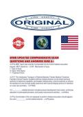 EFMB UPDATED COMPREHENSIVE EXAM QUESTIONS AND ANSWERS SURE
