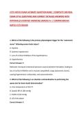 CCTC NATCO EXAM ULTIMATE QUESTION BANK &vert; COMPLETE 200 REAL EXAM-STYLE QUESTIONS AND CORRECT DETAILED ANSWERS WITH RATIONALES &lpar;VERIFIED ANSWERS&rpar; GRADED A&plus; &vert; COMPREHENSIVE NATCO CCTC BOARD 