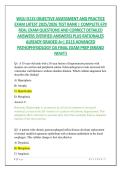 WGU D115 OBJECTIVE ASSESSMENT AND PRACTICE EXAM LATEST 2025&sol;2026 TEST BANK &vert; COMPLETE 670 REAL EXAM QUESTIONS AND CORRECT DETAILED ANSWERS &lpar;VERIFIED ANSWERS&rpar; PLUS RATIONALES ALREADY GRADED A&plus;&vert; D115 ADVANCED PATHOPHYSIOLOGY OA FINAL EXAM PREP &lpar;BRAND NEW&excl;&excl;&rpar;