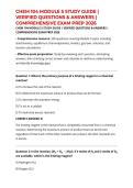 CHEM 104 MODULE 5 STUDY GUIDE &vert; VERIFIED QUESTIONS & ANSWERS &vert; COMPREHENSIVE EXAM PREP 2026