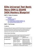 2026&sol;2027 Elite Navy ORM & ESAMS 3454 Mastery Test Bank &vert; OPNAVINST 3500&period;39D &lpar;100&percnt; Verified&rpar;