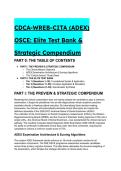 2026&sol;2027 CDCA-WREB-CITA &lpar;ADEX&rpar; DSE OSCE Exam&colon; S-Tier Elite Test Bank & Strategic Compendium