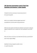 CDC Services Journeyman Level 5 Final Test Questions and Answers&vert; Latest Update