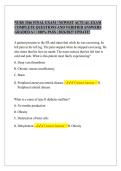 NURS 3366 FINAL EXAM &vert; NEWEST ACTUAL EXAM&NewLine;COMPLETE QUESTIONS AND VERIFIED ANSWERS&NewLine;GRADED A&plus; &vert; 100&percnt; PASS &vert; 2026&sol;2027 UPDATE&excl;