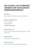 BIOD 151 MODULE 3 2026 COMPREHENSIVE&NewLine;ASSESSMENT SCRIPT SOLVED QUESTIONS&NewLine;ANSWERS UPDATED REVIEW SET