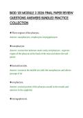 BIOD 151 MODULE 3 2026 FINAL PAPER REVIEW&NewLine;QUESTIONS ANSWERS BUNDLED PRACTICE&NewLine;COLLECTION&NewLine;