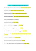 WGU C787 Nutrition Exam Latest 2025&sol;2026