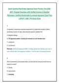 South Carolina Real Estate Appraisal Exam Practice Test 2026&ndash;&NewLine;2027 &vert; Original Questions with Verified Answers & Detailed&NewLine;Rationales &vert; Certified Residential & Licensed Appraiser Exam Prep&NewLine;&vert; USPAP &vert; AQB &vert; PSI Study Guid