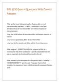 BIO 1150 Exam 4 Questions With Correct Answers&period;