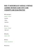 BIOD 171 MICROBIOLOGY MODULE 1 PORTAGE&NewLine;LEARNING REVISION GUIDE WITH CORE&NewLine;CONCEPTS AND EXAM PRACTICE&NewLine;