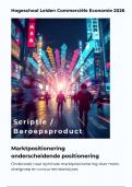 Voorbeeld scriptie marktpositionering onderscheidende positionering - Hogeschool Leiden Commerci&euml;le Economie - 2026