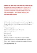 NIMS ICS-300 FINAL EXAM STUDY RESOURCE&colon; 100 TEST-READY QUESTIONS SPANNING COMMAND STAFF&comma; GENERAL STAFF&comma; PLANNING P&comma; RESOURCE MANAGEMENT&comma; ICS FORMS&comma; AND UNIFIED COMMAND &ndash; WITH CORRECT ANSWERS AND EXPLANATORY RATIONALES