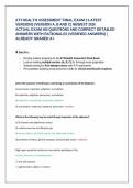 ATI Health Assessment Final Exam