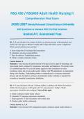 NSG 430 &sol; NSG430 Adult Health Nursing II Comprehensive Final Exam Q&A 2026&sol;2027 &vert; GCU &vert; 100 Questions with Verified Rationales &vert; Guaranteed Pass - Graded A&plus;