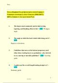 TEXAS BARBER EXAM QUESTIONS WITH CORRECT&NewLine;VERIFIED ANSWERS LATEST UPDATE &lpar;2026&sol;2027&rpar; &vert;&NewLine;100&percnt; CORRECT &vert; GUARANTEED PASS&NewLine;