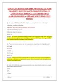 KENTUCKY MASTER PLUMBER NEWEST EXAM WITH COMPLETE QUESTIONS AND CORRECT DETAILED ANSWERS PLUS RATIONALES &lpar;VERIFIED 100&percnt;&rpar; ALREADY GRADED A&plus; &vert;&vert; BRAND NEW&excl;&excl;&excl; 2026 LATEST UPDATE