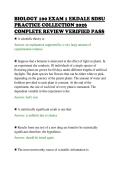 BIOLOGY 100 EXAM 1 EKDALE SDSU&NewLine;PRACTICE COLLECTION 2026&NewLine;COMPLETE REVIEW VERIFIED PASS
