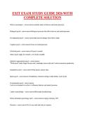 EXIT EXAM STUDY GUIDE 2026 WITH &NewLine;COMPLETE SOLUTION