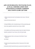 Advanced Rigging Test Bank Exam &vert; Actual Certification Test Questions & Expert-Verified Solutions Guide 2027&sol;2028 &vert; Comprehensive Rigging Certification Prep
