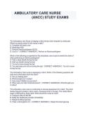 Ambulatory Care Nurse &lpar;ANCC&rpar; Study Exams &vert; Comprehensive Practice Questions & Expert-Verified Answers Guide &vert; Ambulatory Care Nursing Certification Prep 2027&sol;2028