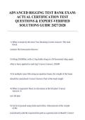 Advanced Rigging Test Bank Exam &vert; Actual Certification Test Questions & Expert-Verified Solutions Guide 2027&sol;2028 &vert; Comprehensive Rigging Certification Prep