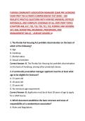 FLORIDA COMMUNITY ASSOCIATION MANAGER &lpar;CAM&rpar; PRE-LICENSING EXAM PREP THE ULTIMATE COMPREHENSIVE TEST BANK &ndash; 200 REALISTIC PRACTICE QUESTIONS WITH VERIFIED ANSWERS&comma; DETAILED RATIONALES&comma; AND COMPLETE COVERAGE OF ALL STATUTORY TOPICS &lpar;CHAPTERS 468&comma; 617&comma; 718&comma; 