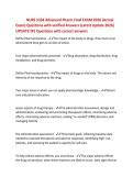 NURS 5334 Advanced Pharm Final EXAM 2026 &lpar;Actual&NewLine;Exam&rpar; Questions with verified Answers &lpar;Latest Update 2026&rpar;&NewLine;UPDATE&excl;&excl;&num;1 Questions with correct answers