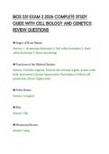 BIOS 251 EXAM 3 2026 COMPLETE STUDY&NewLine;GUIDE WITH CELL BIOLOGY AND GENETICS&NewLine;REVIEW QUESTIONS&NewLine;