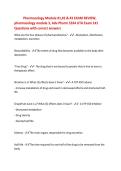 Nurs 5334-Advanced Pharm-Test 1 Exam &num;1 Questions&NewLine;with correct answers