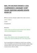 BMAL 590 MACROECONOMICS 4 2026&NewLine;COMPREHENSIVE ASSESSMENT SCRIPT&NewLine;SOLVED QUESTIONS ANSWERS UPDATED&NewLine;REVIEW SET