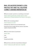 BMAL 590 MACROECONOMICS 4 2026&NewLine;PRACTICE TEST SHEET FULL SOLUTIONS&NewLine;CORRECT ANSWERS PREPARATION SET