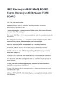IBEC Electrolysis&sol;IBEC STATE BOARD Exams Electrolysis IBEC&plus;Laser STATE BOARD Updated &lpar;2026&sol;2027&rpar; Questions with Detailed Verified Answers&NewLine;