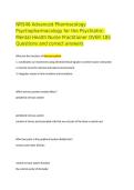 NR 546 &sol; NR546 Actual Final Exam package with 9 different exam versions over 1000 questions and correct answers all verified and graded A&plus;