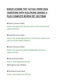 BOILER LICENSE TEST ACTUAL PAPER 2026&NewLine;QUESTIONS WITH SOLUTIONS GRADED A&NewLine;PLUS COMPLETE REVIEW SET 250 ITEMS
