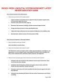 BIOS251 Week 6 Skeletal System Worksheet Study Guide Latest Edition &lpar;2026&rpar;