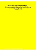 Walmart Stormwater Exam Environmental Compliance Training Study Guide Questions and Answers Latest Version 2026&sol;2027 Comprehensive Review