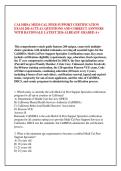 CALMHSA MEDI-CAL PEER SUPPORT CERTIFICATION &NewLine;EXAM 200 ACTUAL QUESTIONS AND CORRECT ANSWERS &NewLine;WITH RATIONALE LATEST 2026 ALREADY GRADED A&plus;