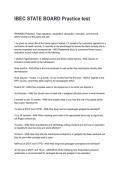 IBEC STATE BOARD Practice test Latest &lpar;2026&sol;2027&rpar; Verified Answers by Experts&NewLine;