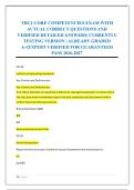TDCJ CORE COMPETENCIES EXAM WITH &NewLine;ACTUAL CORRECT QUESTIONS AND &NewLine;VERIFIED DETAILED ANSWERS&vert; CURRENTLY &NewLine;TESTING VERSION &vert; ALREADY GRADED &NewLine;A&plus;&vert;EXPERT VERIFIED FOR GUARANTEED &NewLine;PASS 2026-2027 