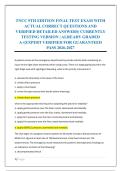 TNCC 9TH EDITION FINAL TEST EXAM WITH &NewLine;ACTUAL CORRECT QUESTIONS AND &NewLine;VERIFIED DETAILED ANSWERS&vert; CURRENTLY &NewLine;TESTING VERSION &vert; ALREADY GRADED &NewLine;A&plus;&vert;EXPERT VERIFIED FOR GUARANTEED &NewLine;PASS 2026-2027 