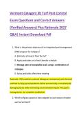 Vermont Category 3b Turf Pest Control &NewLine;Exam Questions and Correct Answers &NewLine;&lpar;Verified Answers&rpar; Plus Rationale 2027 &NewLine;Q&A&vert; Instant Download Pdf